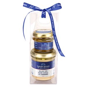 Bloque de foie gras de pato e higos confitados